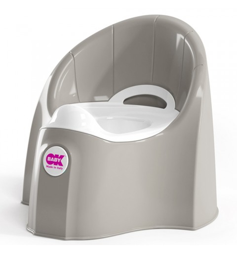 OK BABY Pasha - nocnik z wyjmowanym wkładem  | Szary